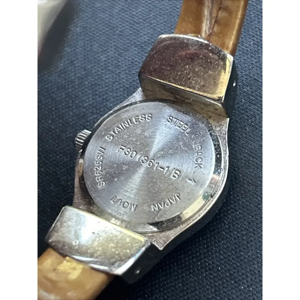 Silver Tone Pink Rhinestone Bezel Women’s Quartz Watch